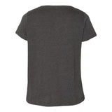 3807 LAT Curvy Collection Women's Premium Jersey V-Neck Tee Vintage Smoke