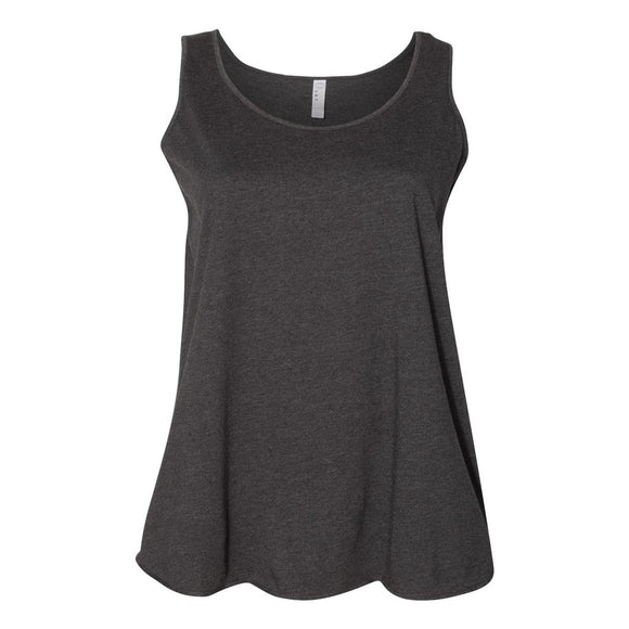 3821 LAT Curvy Collection Women's Premium Jersey Tank Vintage Smoke