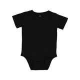 4480 Rabbit Skins Infant Premium Jersey Short Sleeve Bodysuit Black