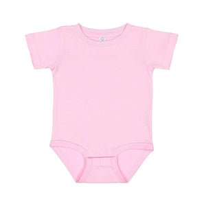 4480 Rabbit Skins Infant Premium Jersey Short Sleeve Bodysuit Pink