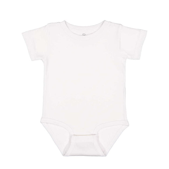 4480 Rabbit Skins Infant Premium Jersey Short Sleeve Bodysuit White