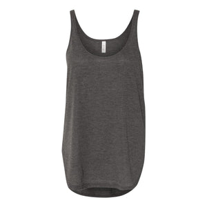 8802 BELLA + CANVAS Women's Flowy Tank with Side Slit Dark Grey Heather