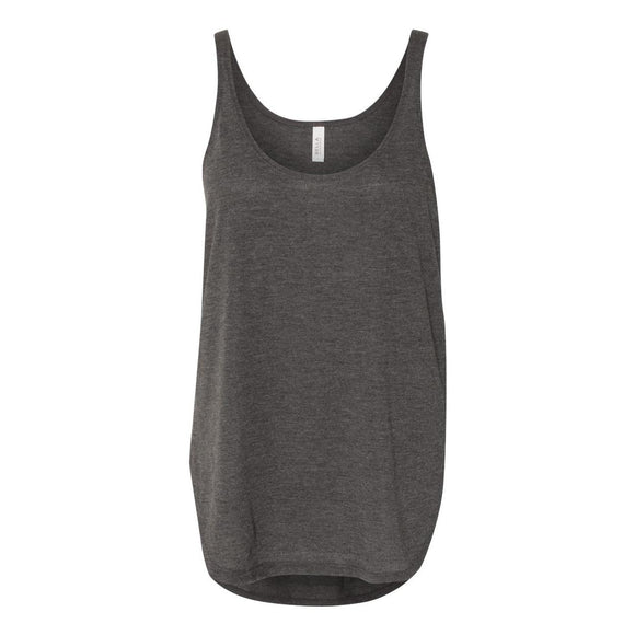 8802 BELLA + CANVAS Women's Flowy Tank with Side Slit Dark Grey Heather