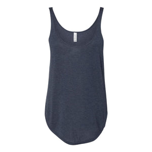 8802 BELLA + CANVAS Women's Flowy Tank with Side Slit Heather Navy