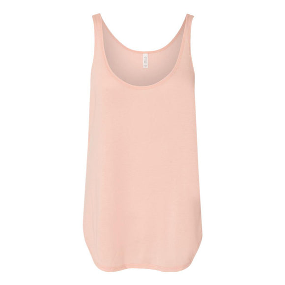 8802 BELLA + CANVAS Women's Flowy Tank with Side Slit Peach