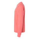 5186 Hanes Beefy-T® Long Sleeve T-Shirt Charisma Coral