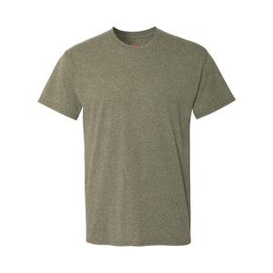 42TB Hanes Perfect-T Triblend T-Shirt Military Green Triblend