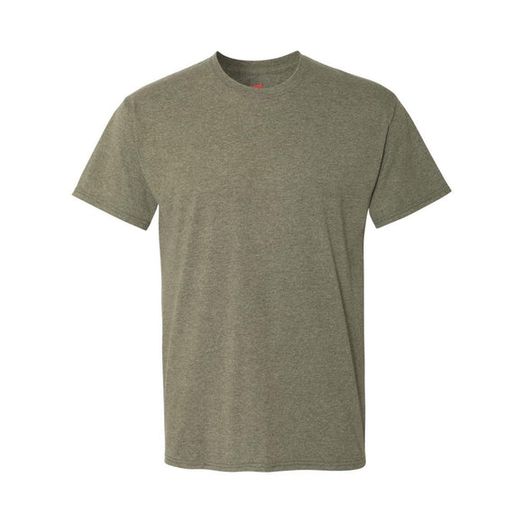 42TB Hanes Perfect-T Triblend T-Shirt Military Green Triblend