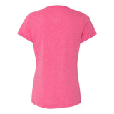 42VT Hanes Perfect-T Women’s Triblend V-Neck T-Shirt Jazzberry Pink Triblend