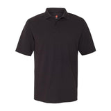 055P Hanes Piqué Polo Black