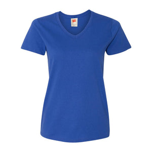 5780 Hanes Essential-T Women’s V-Neck T-Shirt Deep Royal