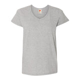 5780 Hanes Essential-T Women’s V-Neck T-Shirt Light Steel