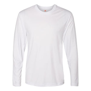 482L Hanes Cool DRI® Long Sleeve Performance T-Shirt White