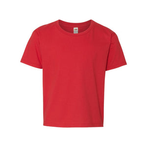 SF45BR Fruit of the Loom Sofspun® Youth T-Shirt Fiery Red