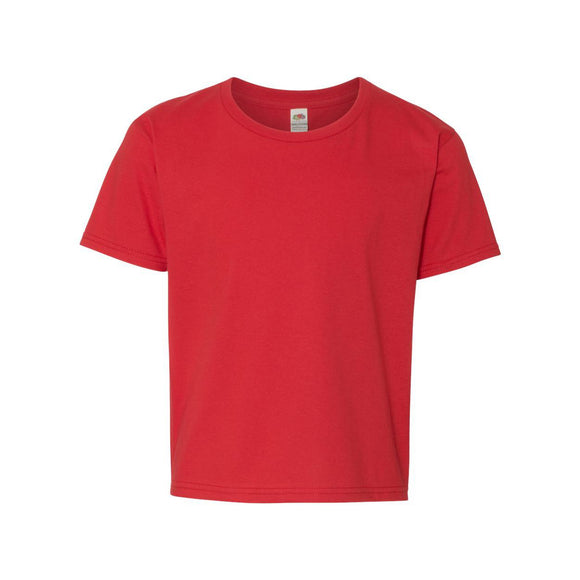 SF45BR Fruit of the Loom Sofspun® Youth T-Shirt Fiery Red