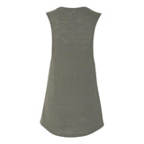 8803 BELLA + CANVAS Women's Flowy Scoop Muscle Tank Olive Slub