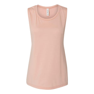 8803 BELLA + CANVAS Women's Flowy Scoop Muscle Tank Peach