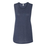 8803 BELLA + CANVAS Women's Flowy Scoop Muscle Tank Heather Navy