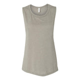 8803 BELLA + CANVAS Women's Flowy Scoop Muscle Tank Heather Stone