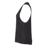 8803 BELLA + CANVAS Women's Flowy Scoop Muscle Tank Solid Black Slub