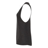 8803 BELLA + CANVAS Women's Flowy Scoop Muscle Tank Black Heather