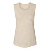 8803 BELLA + CANVAS Women's Flowy Scoop Muscle Tank Natural Slub