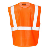 1532-1533 Kishigo Clear ID Vest with Zipper Closure Orange