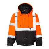 JS130-132 Kishigo Ripstop Bomber Jacket Orange/ Black