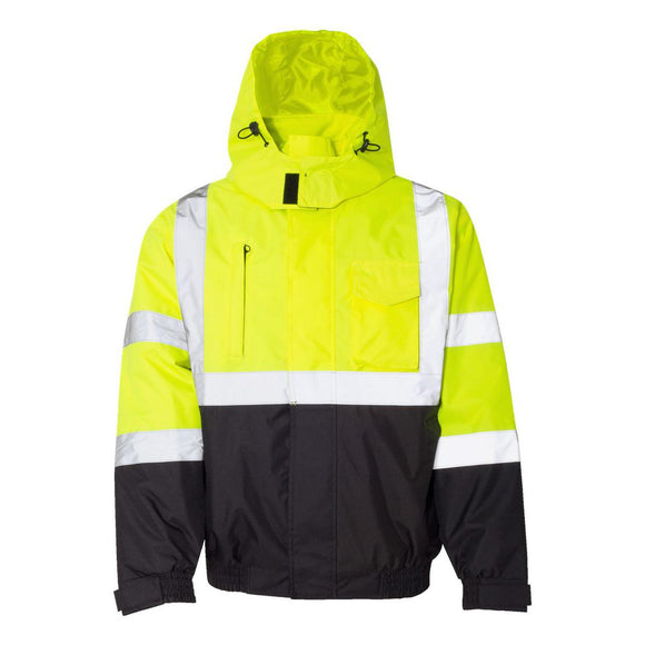 JS121-122 Kishigo Economy Bomber Jacket Lime