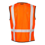 1509 Kishigo Black Bottom Mesh Class 2 Vest Orange - 1529