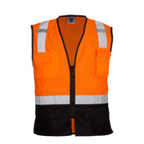 1509 Kishigo Black Bottom Mesh Class 2 Vest Orange - 1529