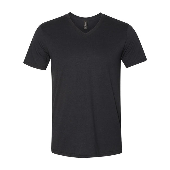 6752 Anvil Triblend V-Neck T-Shirt Black