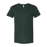 3415 BELLA + CANVAS Triblend V-Neck Short Sleeve Tee Emerald Triblend