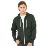 3739 BELLA + CANVAS Sponge Fleece Full-Zip Hoodie Heather Forest