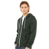 3739 BELLA + CANVAS Sponge Fleece Full-Zip Hoodie Heather Forest