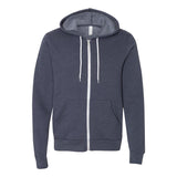 3739 BELLA + CANVAS Sponge Fleece Full-Zip Hoodie Heather Navy