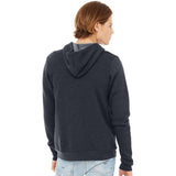 3739 BELLA + CANVAS Sponge Fleece Full-Zip Hoodie Heather Navy