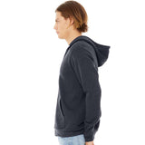 3739 BELLA + CANVAS Sponge Fleece Full-Zip Hoodie Heather Navy