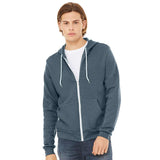 3739 BELLA + CANVAS Sponge Fleece Full-Zip Hoodie Heather Slate