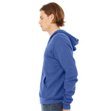 3739 BELLA + CANVAS Sponge Fleece Full-Zip Hoodie Heather True Royal