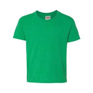 29BR JERZEES Dri-Power® Youth 50/50 T-Shirt Irish Green Heather