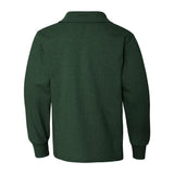 437YLR JERZEES SpotShield™ Youth Long Sleeve Polo Forest Green