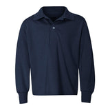 437YLR JERZEES SpotShield™ Youth Long Sleeve Polo J. Navy