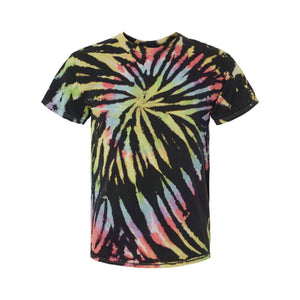 200MS Dyenomite Multi-Color Spiral Tie-Dyed T-Shirt Aurora