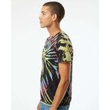 200MS Dyenomite Multi-Color Spiral Tie-Dyed T-Shirt Aurora