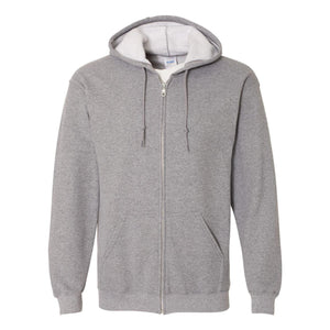 18600 Gildan Heavy Blend™ Full-Zip Hooded Sweatshirt Graphite Heather