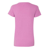 5V00L Gildan Heavy Cotton™ Women’s V-Neck T-Shirt Heather Radiant Orchid