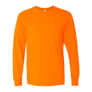 5400 Gildan Heavy Cotton™ Long Sleeve T-Shirt Safety Orange