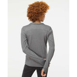 EXP60PAZ Independent Trading Co. Women's Poly-Tech Full-Zip Track Jacket Gunmetal Heather