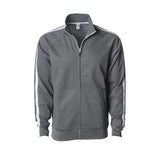 EXP70PTZ Independent Trading Co. Lightweight Poly-Tech Full-Zip Track Jacket Gunmetal Heather